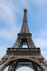 Fototapeta na wymiar The Parisian Eiffel Tower Landmark - France