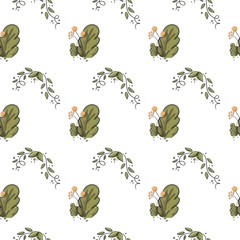 Seamless pattern for natural and St. Valentine's Day