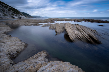 flysch rocks in Sakoneta beach