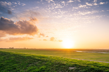 Sonnenuntergang an der Nordesseküste
