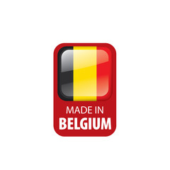 Belgium flag, vector illustration on a white background