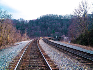 railway in the mountains