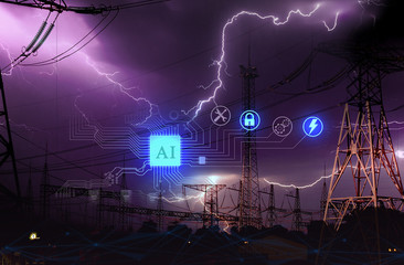 The concept of using artificial intelligence to protect high-voltage power substations during...