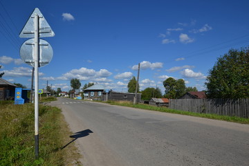 streets of the little Ural town, Pokcha, ancient capital of Great Perm Duchy