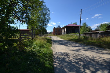 Ancient town Pokcha on the North of Perm region