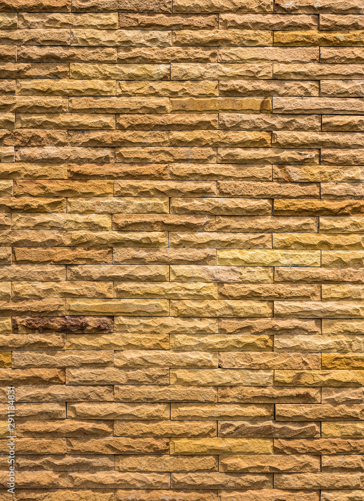 Sticker brown brick wall