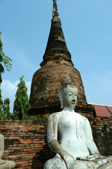Obraz premium historische Tempel in Ayutthaya, Thailand