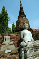 Obraz premium historische Tempel in Ayutthaya, Thailand