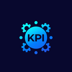 KPI vector icon with gradient