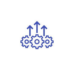 Operational excellence, efficient operation icon
