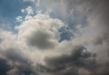 Rain clouds were formed