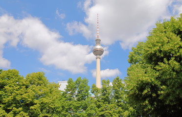 Fototapeta premium Berliner Fernsehturm TV tower Berlin Germany