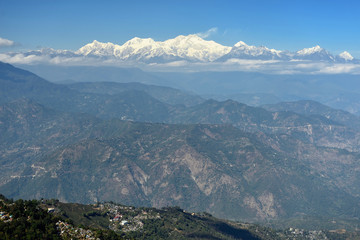 view on the darjeeling, west bengal - India