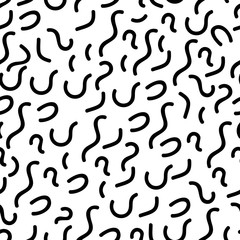 Seamless pattern 80s-90s hipster background pop art