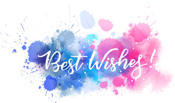 Best wishes calligraphy text
