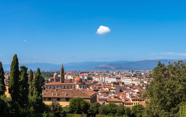 Obraz premium Panoramic view of Florence from the Boboli Gardens. Tuscany. Italy. 