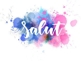 Salut lettering calligrpahy
