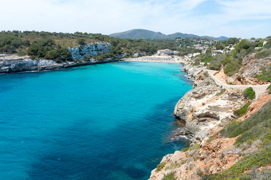 beach in the Bay of Cala Romantica in Mallorca © KVN1777