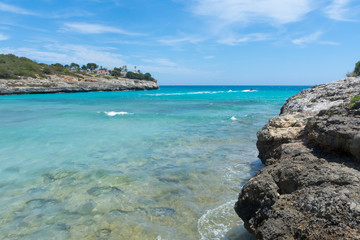 Fototapeta na wymiar the Bay of Cala Mandia in Mallorca