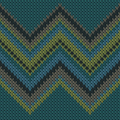 Cotton zig zal lines knitted texture geometric  - obrazy, fototapety, plakaty