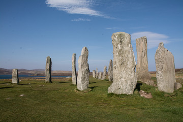 Mystic stone circle of Callanish, Isle of Lewis, Outer Hebrides