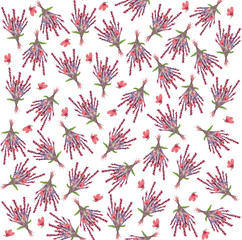 Lavender pattern on a white seamless background. Background for invitations to holidays, birthdays and weddings