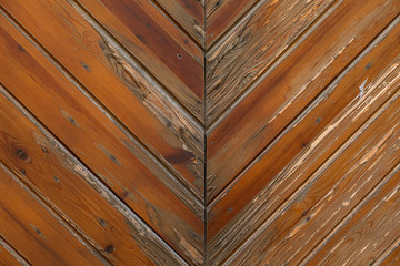 Close-up of wooden planks wall, pattern seamless, texture