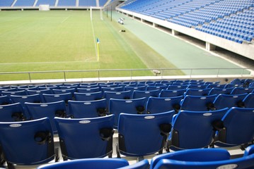 Naklejka premium 壮大なサッカースタジアム