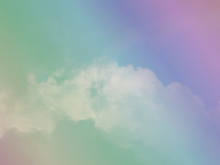 Soft cloudy pastel for background.