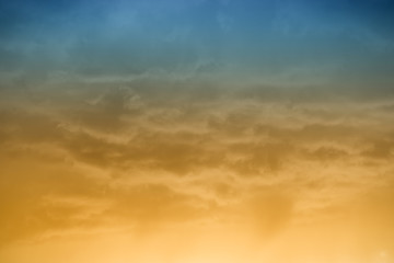 clouds and clouds bright in the sky autumn day