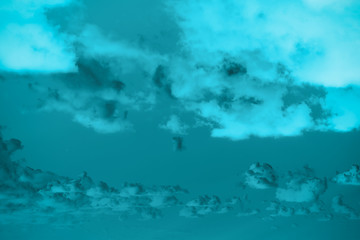 clouds and clouds bright in the sky autumn day