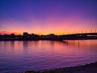Fototapeta premium Sonnenuntergang in Bonn 