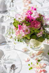 Tischdekoration Hochzeit