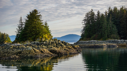 Mountainous landscape of southeast Alaska