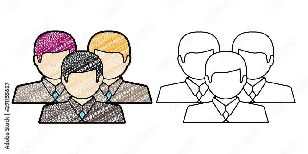 Aufkleber leader icon design vector with texture. editable outline for other style