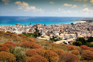 Obraz premium Veduta di Castellamare del Golfo. Trapani