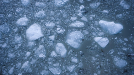 Melting sea ice in Glacier Bay, Alaska