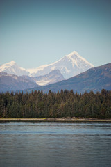 Mountainous landscape of Glacier Bay National Park, Alaska