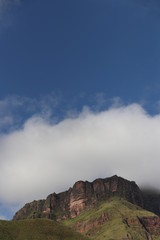 Clouds over mountains