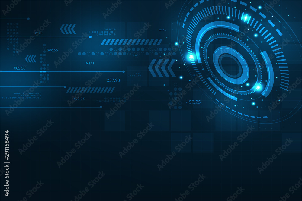 Poster vector background in the concept of technology.