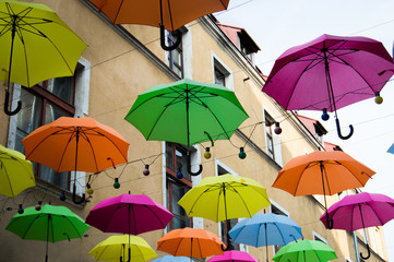 Fototapeta na wymiar Colorful umbrella