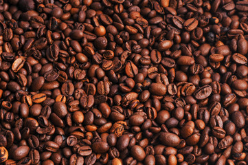 Obraz premium Coffee beans studio shooting