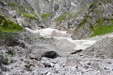 Nature reserve Berchtesgaden in Germany,Watzmann Ice chapel