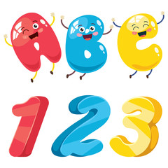 Little Students Studying And Reading