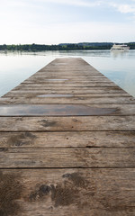 Obraz premium Steg am Wasser