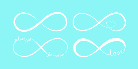 Modern, infinity, sign, vector illustration