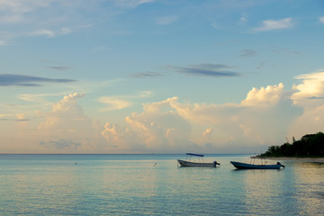 Sunset Skies in Cozumel Mexico.