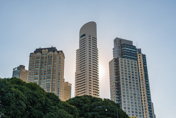 Modern offices and residential buildings located in Puerto Madero, Argentina