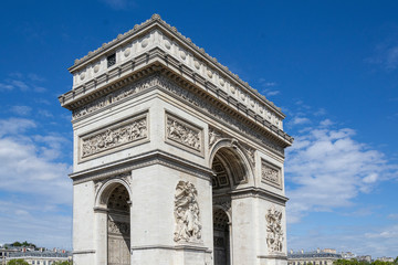 View of the Arc de Triomphe - Paris, France