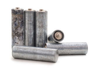 Heap of old batteries.